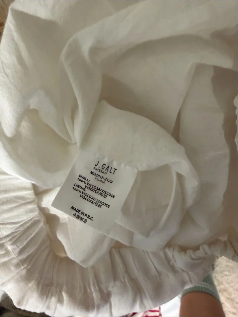 Brandy Melville Women's White Tiered Maxi Skirt - Picture 6 of 6
